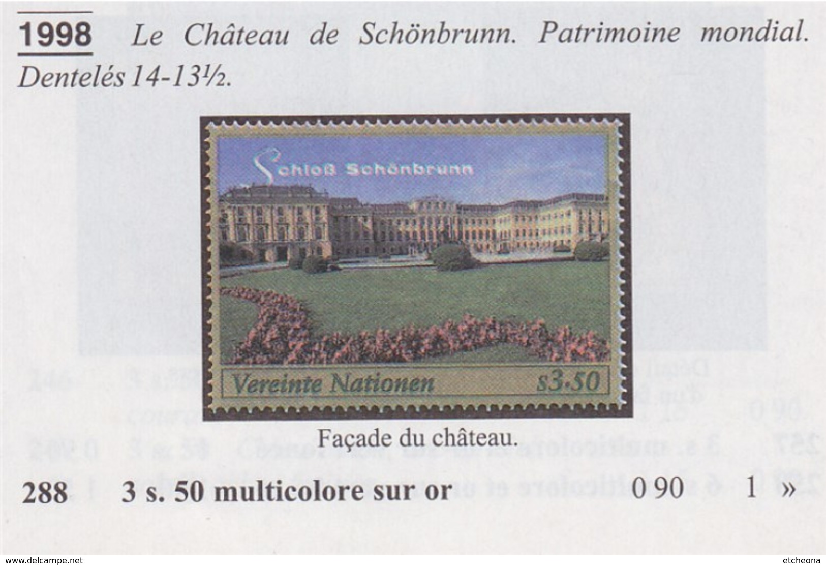 = Carnet Le Château Et Les Jardins De Schönbrunn à Vienne En Autriche C290 état Neuf, Nations Unies Vienne - Booklets