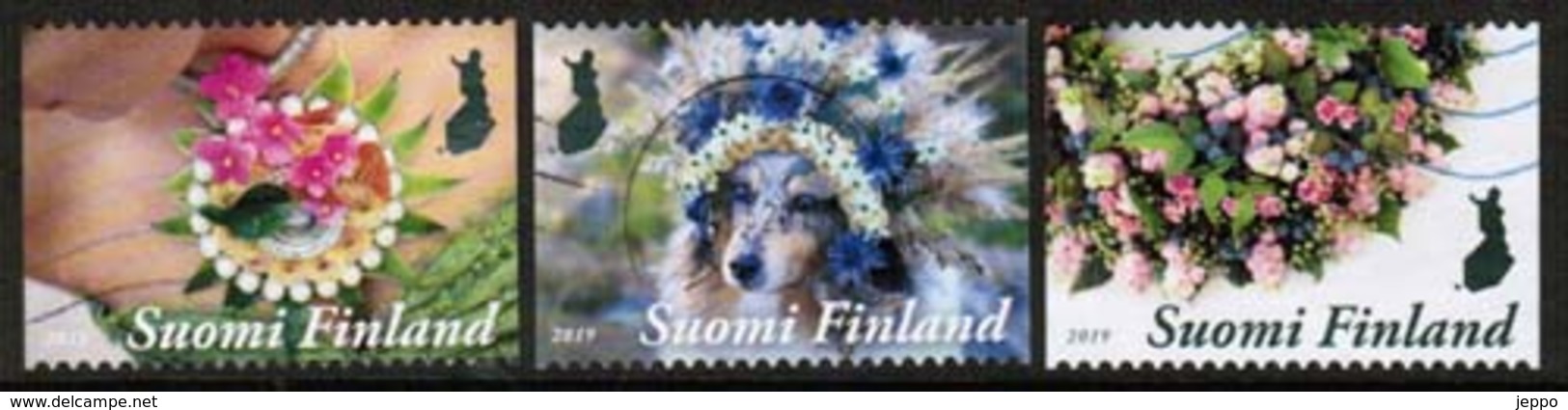 2019 Finland, Floral Artistry, Complete Used Set. - Used Stamps