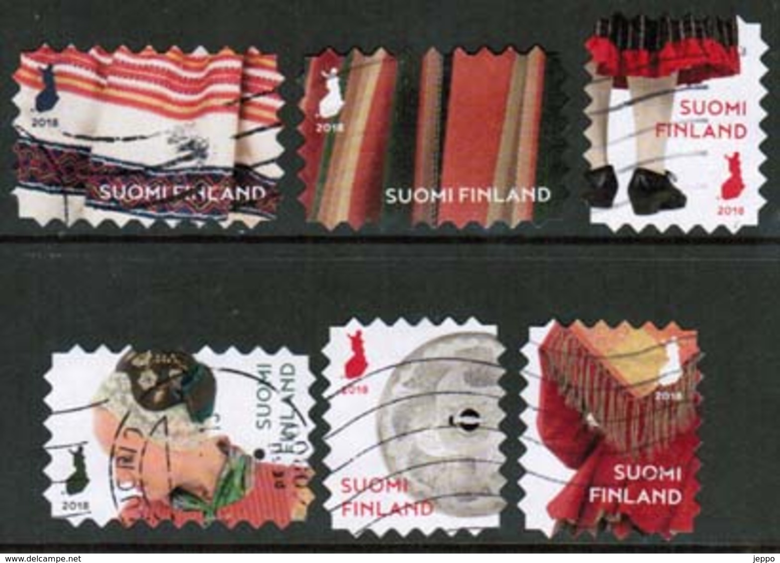 2018 Finland, National Costumes, Complete Used Set. - Used Stamps