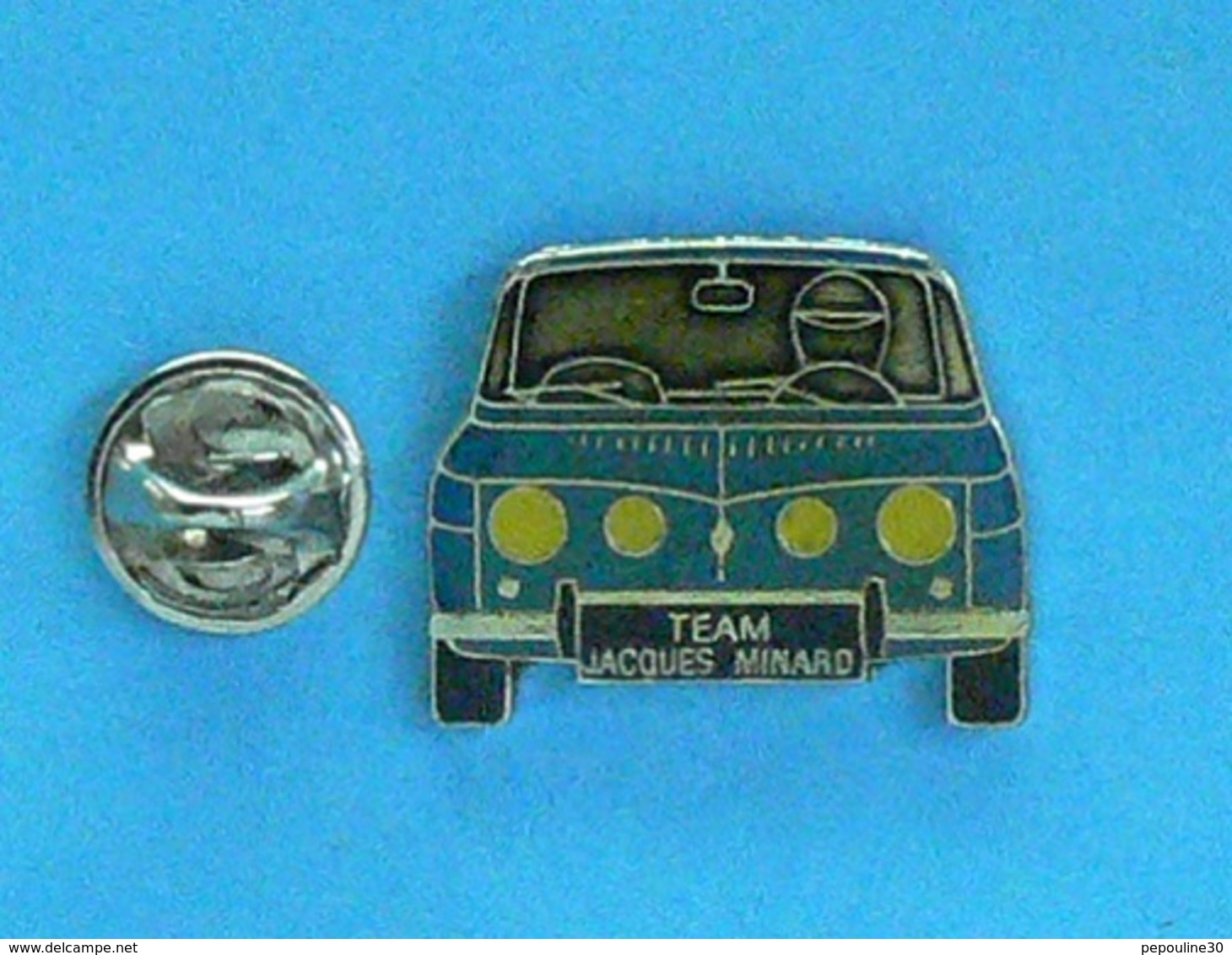 1 PIN'S //  ** RENAULT 8 GORDINI / TEAM JACQUES MINARD ** . (Jack Pub) - Rallye