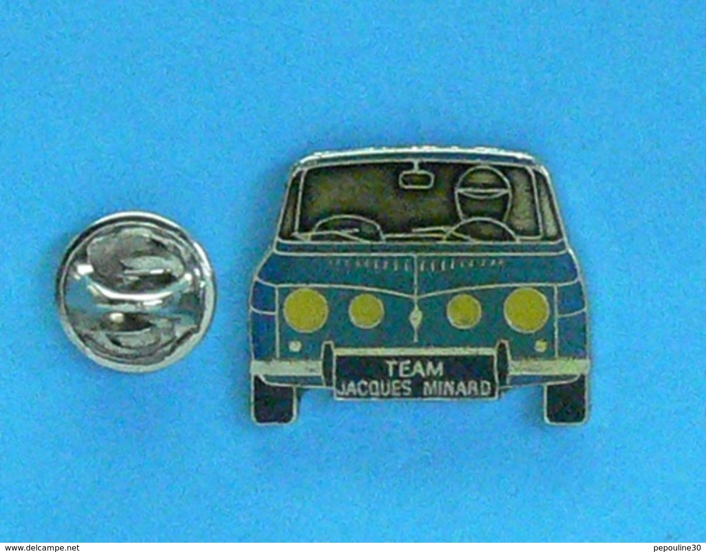 1 PIN'S //  ** RENAULT 8 GORDINI / TEAM JACQUES MINARD ** . (Jack Pub)