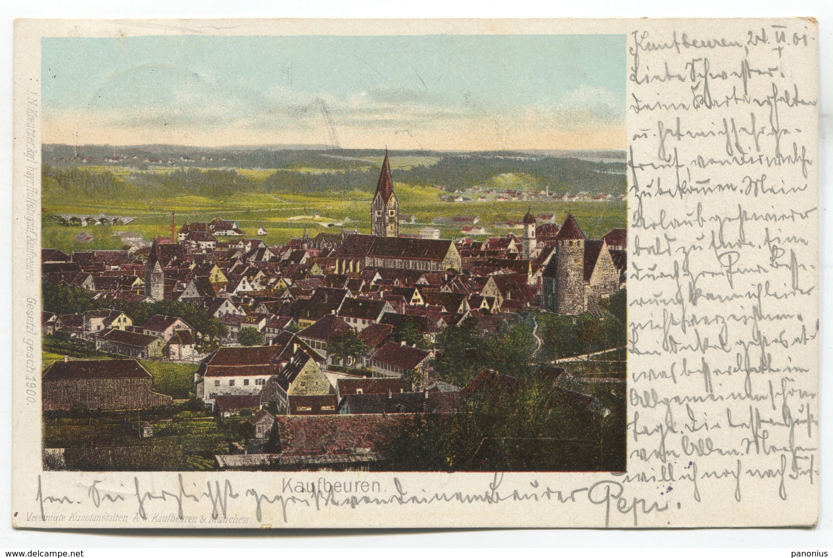 KAUFBEUREN Germany, 1901. - Kaufbeuren