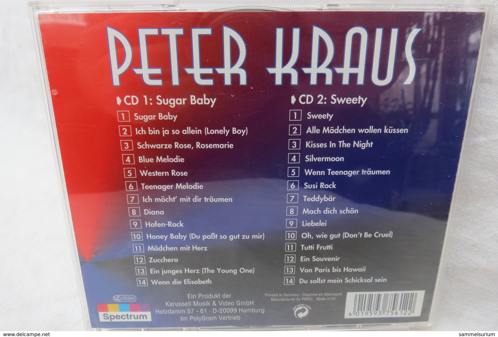 2 CD S "Peter Kraus" Sugar Baby - Otros - Canción Alemana