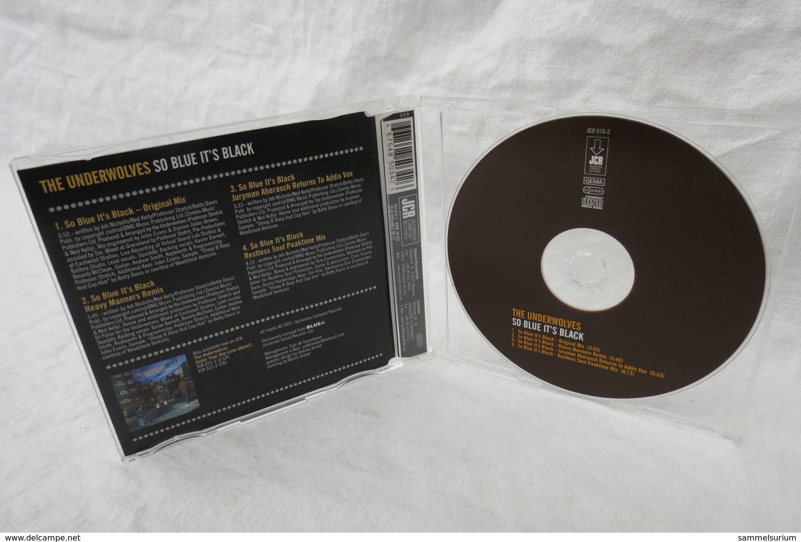 CD "The Underwolves" So Blue It's Black - Soul - R&B