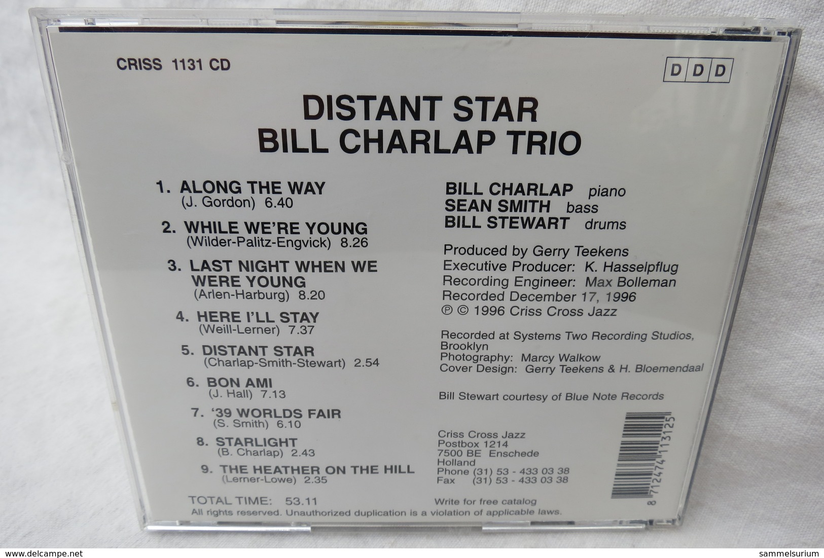 CD "Bill Charlap Trio" Distant Star, Sean Smith, Bill Stewart - Jazz