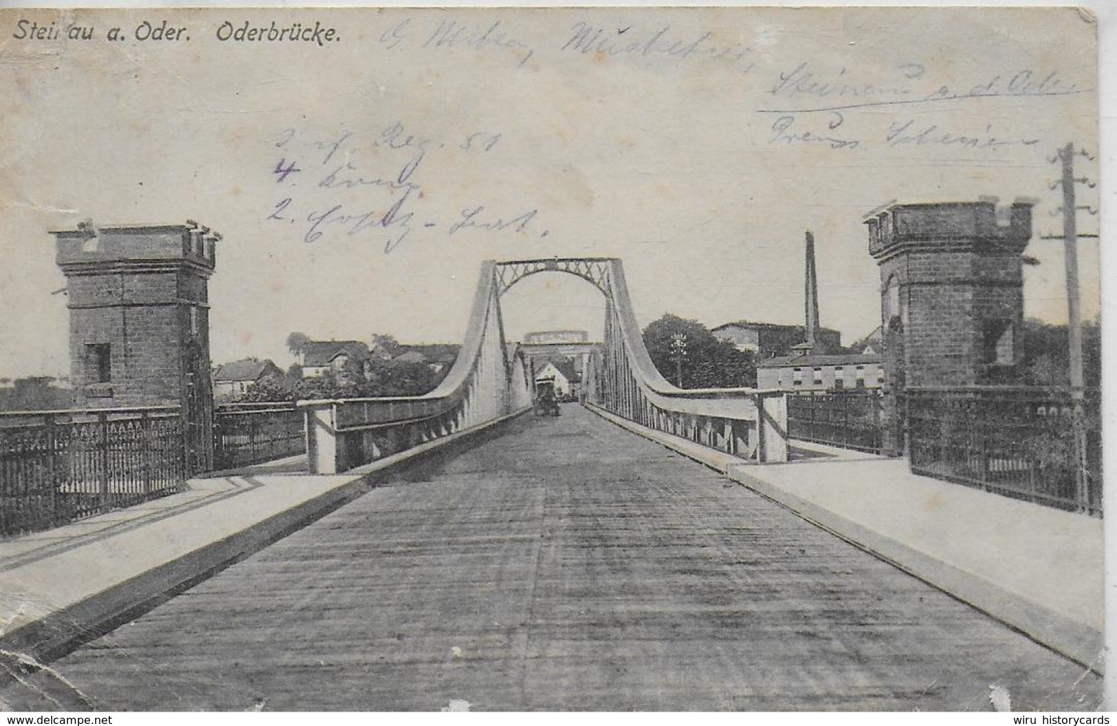 AK 0275  Steinau A. Oder (  Scinava ) - Oderbrücke Um 1915 - Polen