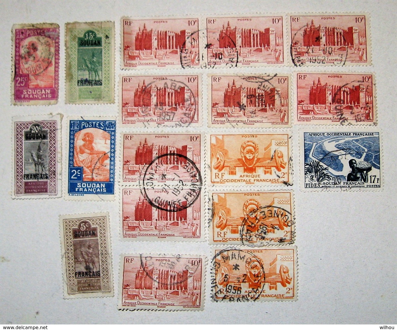 LOT DE 18 TIMBRES OBLITERES SOUDAN - Soudan (1954-...)