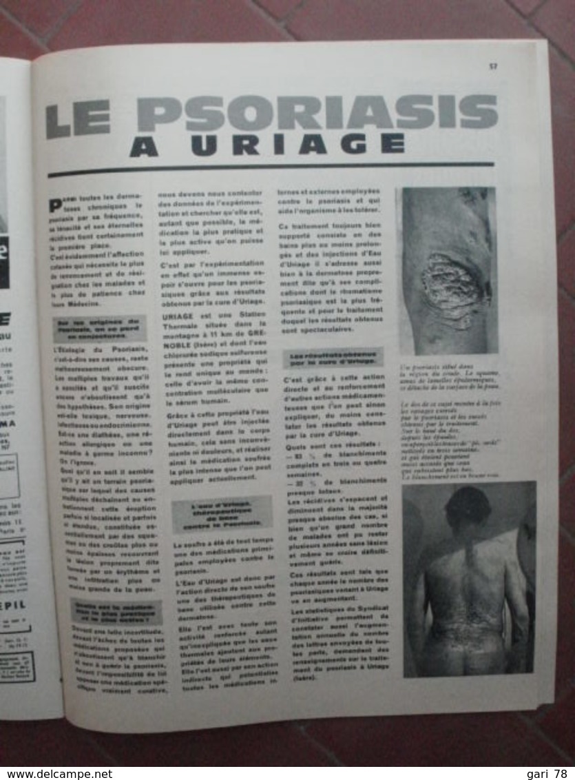 GUERIR Santé-beauté-hygiène N° 315 MARS 1962 Rhumatismes / Sommeil / Tension / Varices / Alcoolisme / Couperose - Medicina & Salud