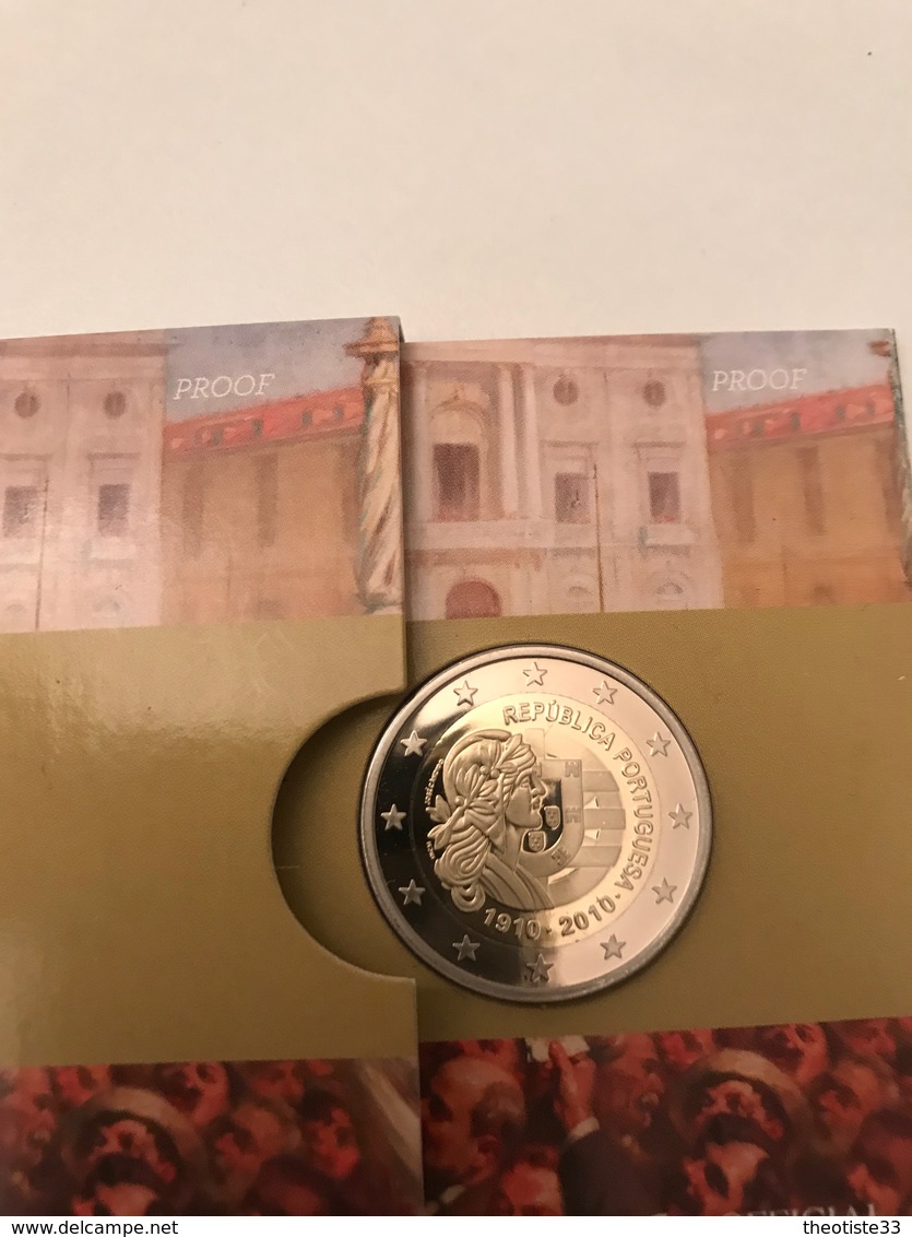 PORTUGAL 2010 / 2 Euros / Proof / 100 Ans De La République Portugaise - Portugal