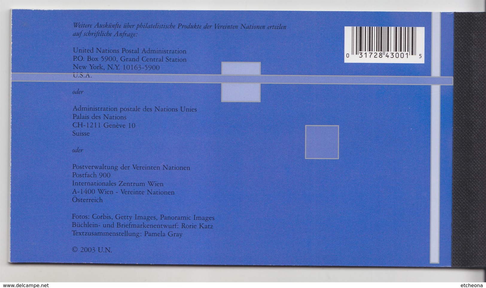 = Carnet Etats-Unis Patrimoine Mondial Parcs Nationaux Hawaï Everglades Olympic C412 état Neuf Nations Unies Vienne - Carnets