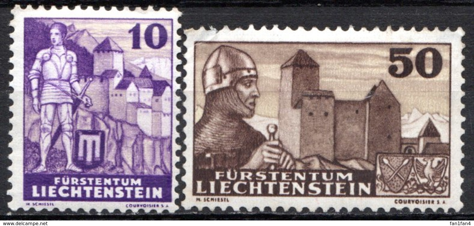 LIECHTENSTEIN - 1937 - N° 135 Et 136 - (Lot De 2 Valeurs Différentes) - (Série Courante) - Neufs