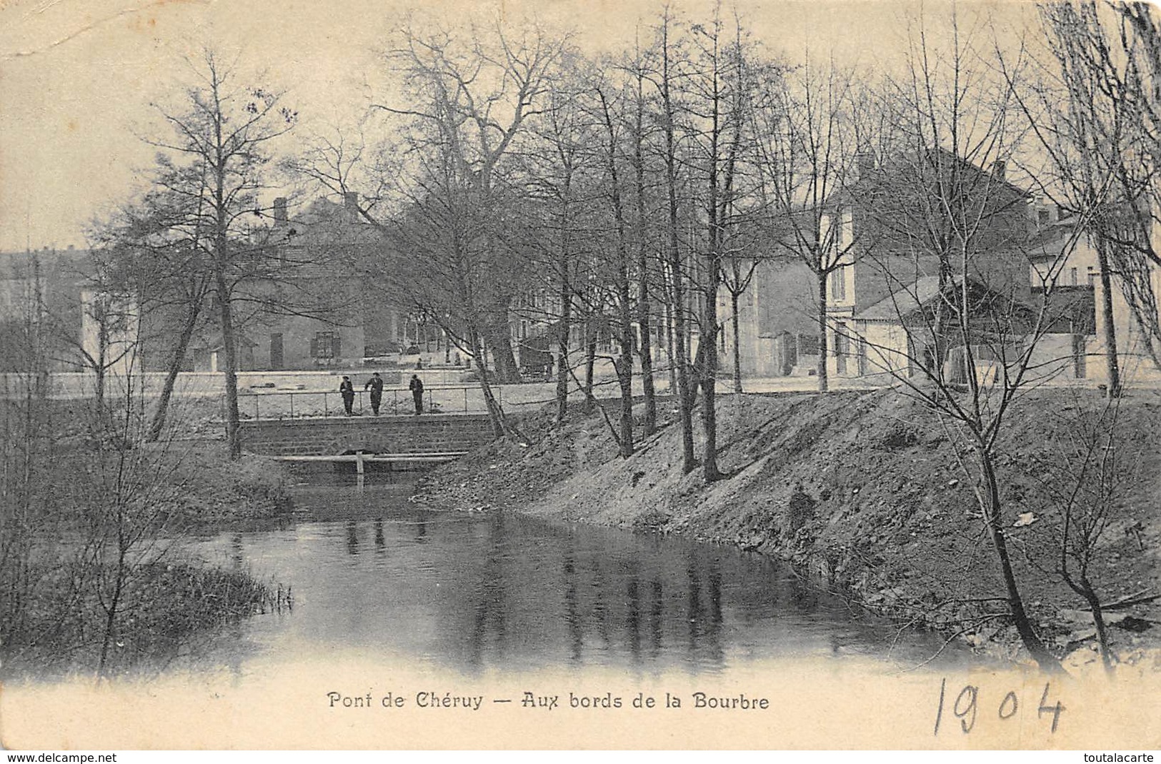 CPA 38 PONT DE CHERUY AUX BORDS DE LA BOURBRE - Pont-de-Chéruy