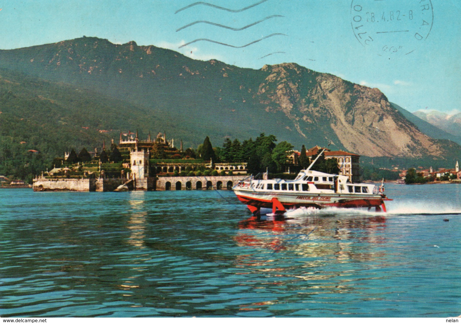 LAGO MAGGIORE-ISOLA BELLA-ALISCAFO-VIAGGIATA-  F.G - Verbania