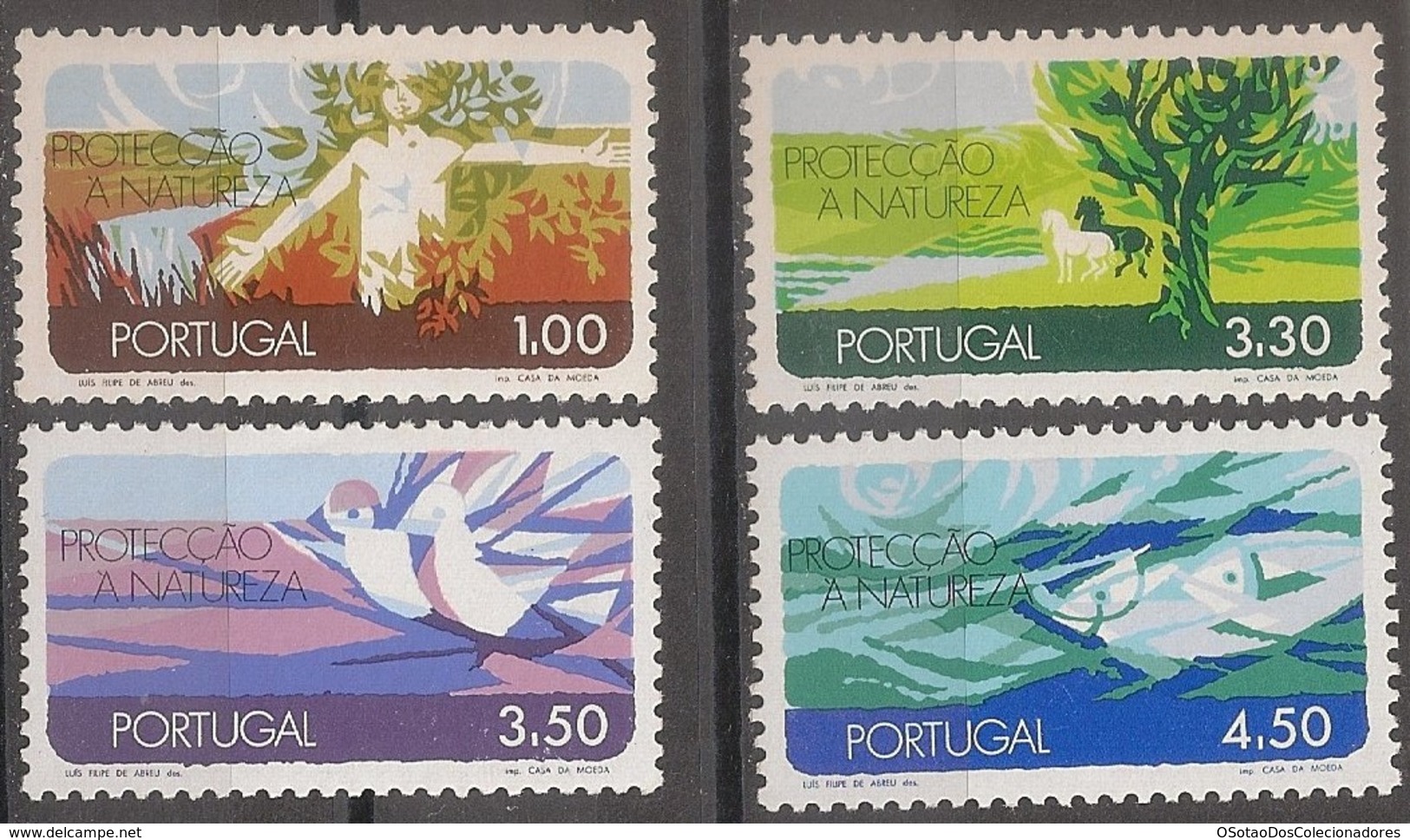 Portugal 1971 - Série Completa Protecção Natureza 1122 A 1125 - Set Complete Environmental Protection - Mint MNH** Neuf - Neufs