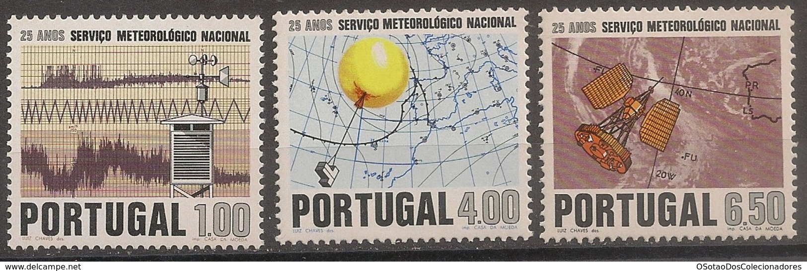 Portugal 1971 - Série Completa Serviço Meteorologico 1116 A 1118 - Set Complete Meterological Service - Mint MNH** Neuf - Nuevos