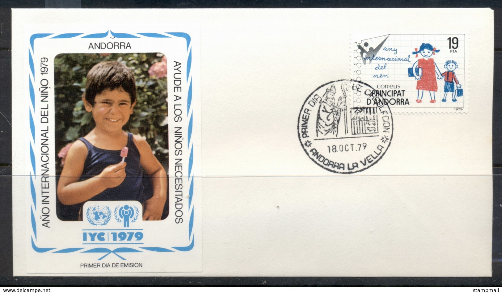 Andorra (Sp.) 1979 IYC International Year Of The Child FDC - Covers & Documents