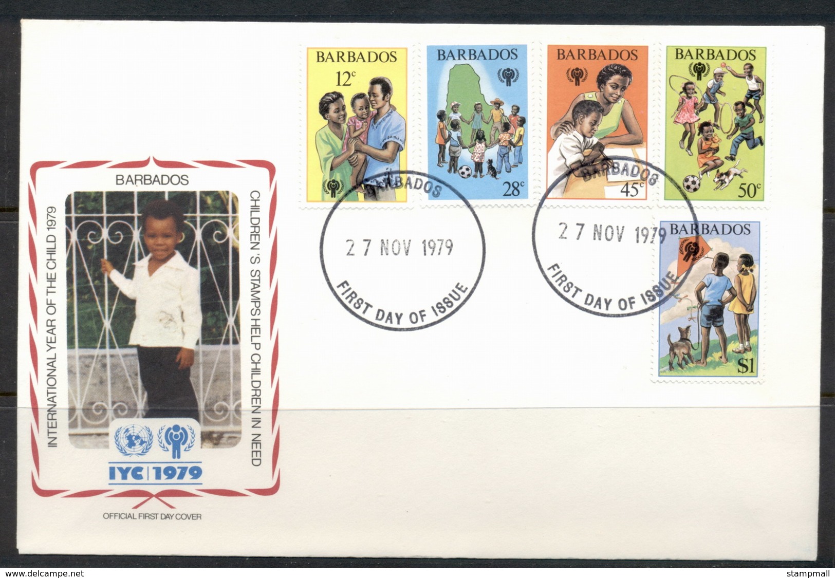 Barbados 1979 IYC International Year Of The Child FDC - Barbados (1966-...)