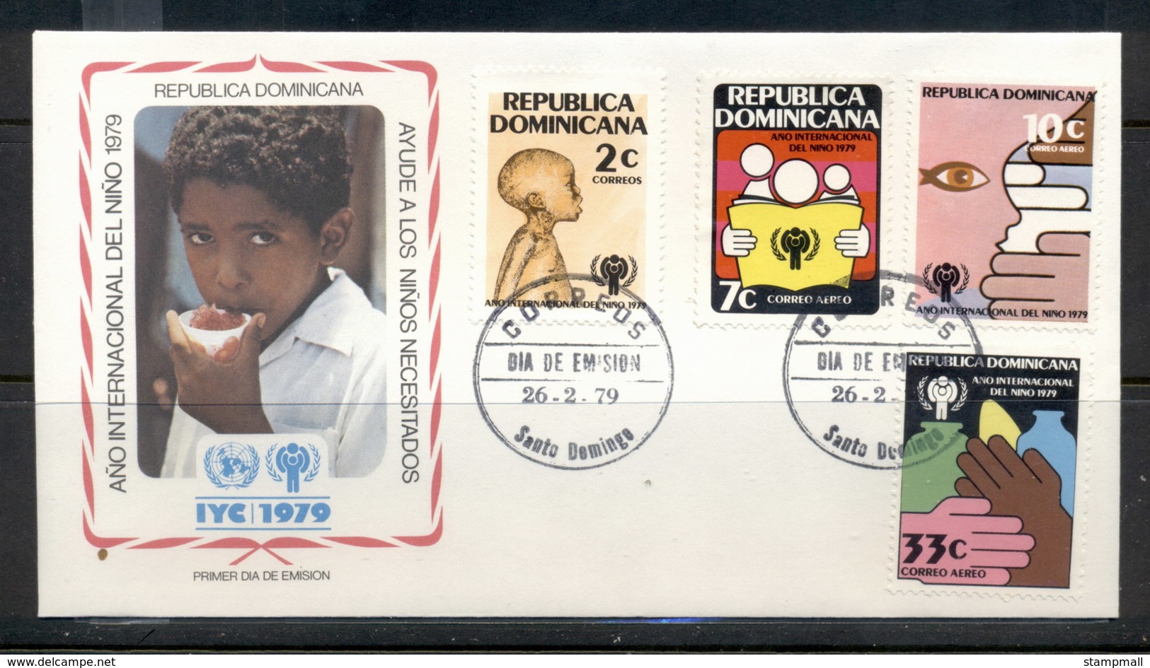 Dominican Republic 1979 IYC International Year Of The Child FDC - Dominicaanse Republiek