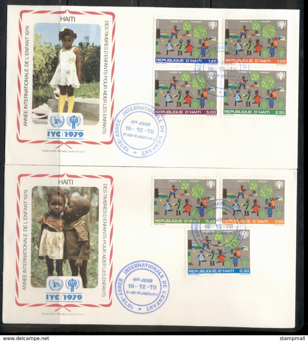 Haiti 1979 IYC International Year Of The Child 2x FDC - Haiti