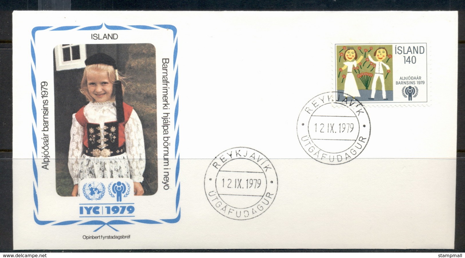Iceland 1979 IYC International Year Of The Child FDC - Covers & Documents
