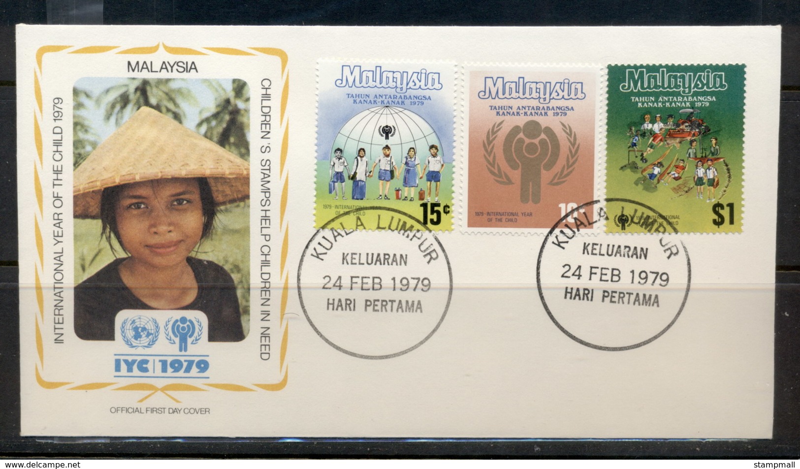 Malaysia 1979 IYC International Year Of The Child FDC - Malaysia (1964-...)