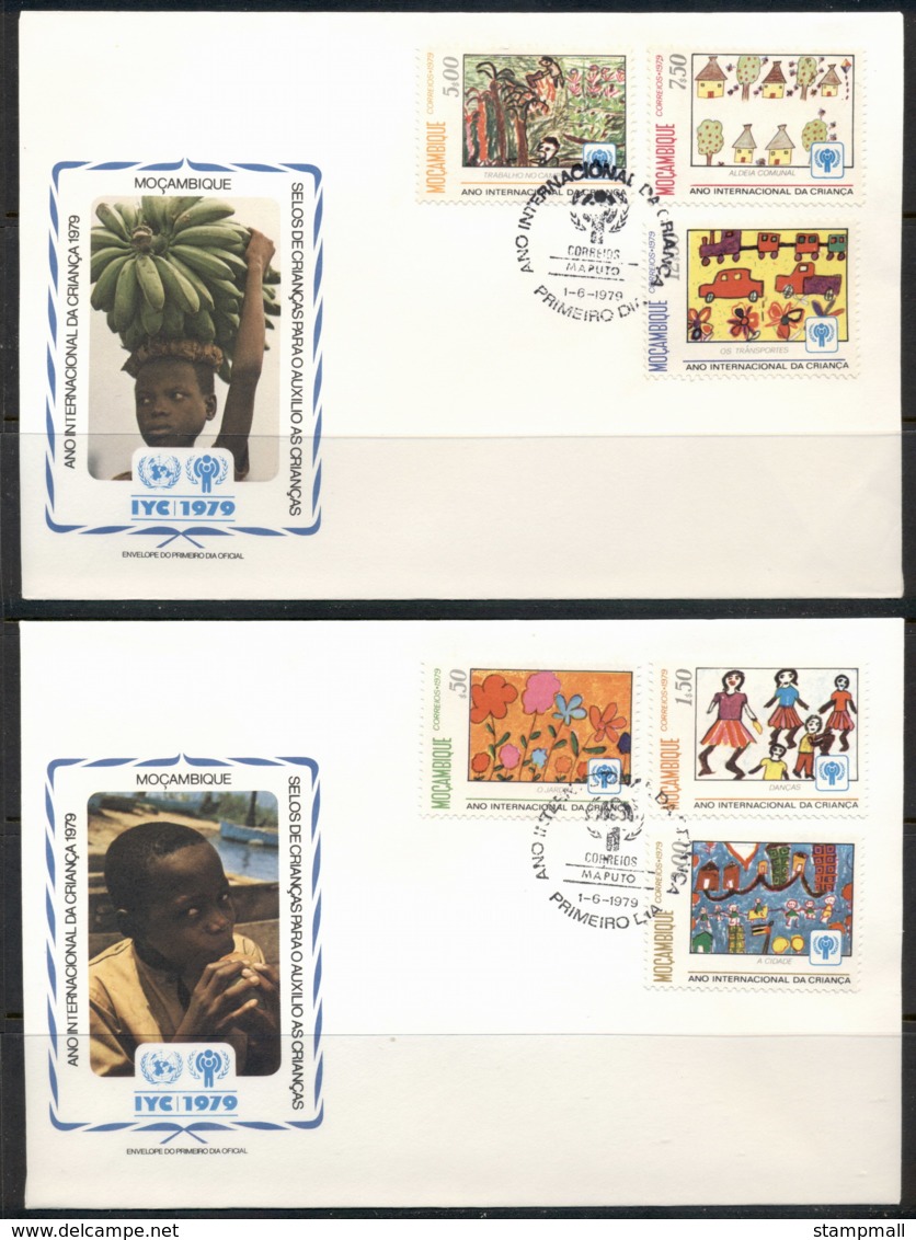 Mozambique 1979 IYC International Year Of The Child 2xFDC - Mozambico