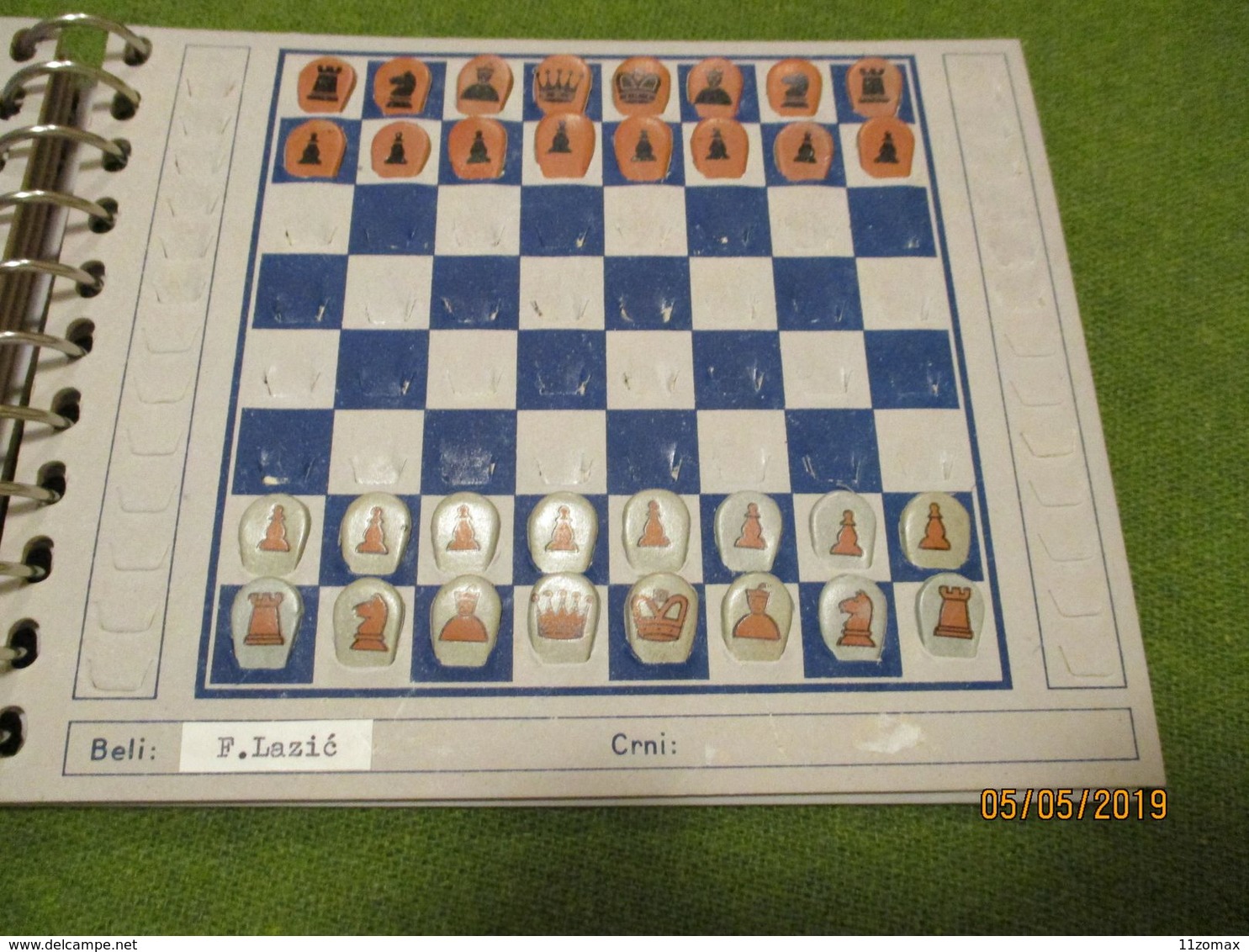 CORRESPONDENCE CHESS Complete 6 Board In Box - MUSEUM PIECE Ex Yugoslavia Cca1947 Schach - Other & Unclassified