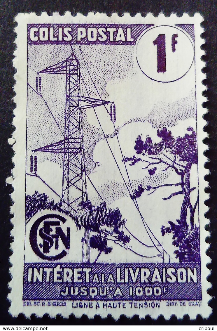 France 1944 Colis Postaux électricité Electricity Intérêt à La Livraison Yvert 220A (*) MNG - Mint/Hinged
