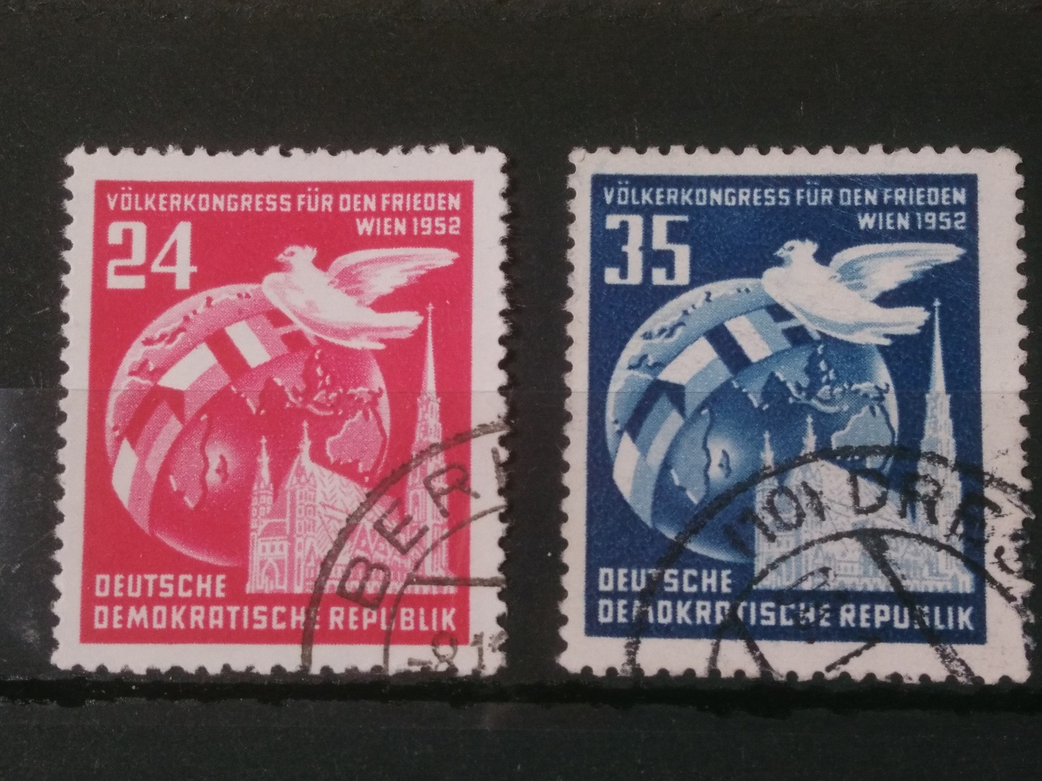 DDR Völkerkongress Für Frieden  Mi-Nr. 320-322 Gestempelt - Gebraucht