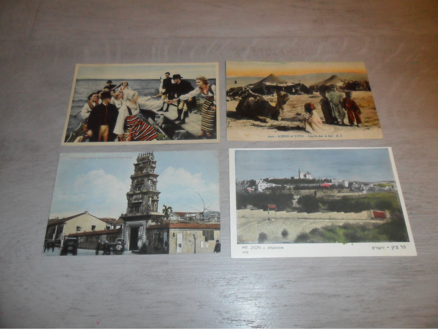 Très beau lot de 60 cartes postales du monde        Zeer mooi lot van 60 postkaarten van de wereld - 60 scans