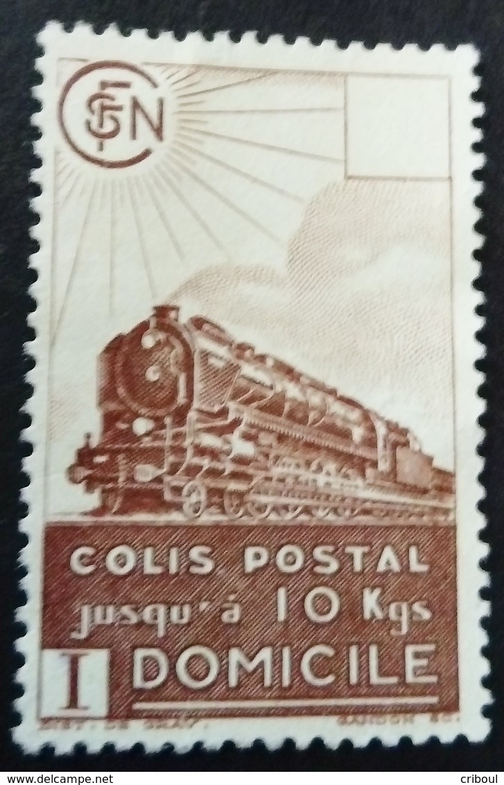 France 1941 Colis Postaux Train Domicile Yvert 174 (*) MNG - Neufs