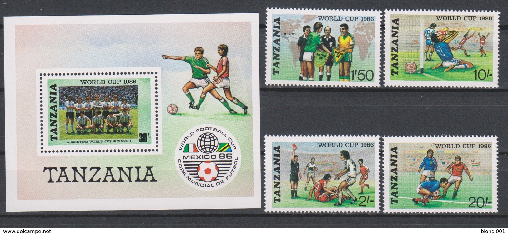 Soccer World Cup 1986 - TANZANIA - S/S+Set MNH** - 1986 – Mexico