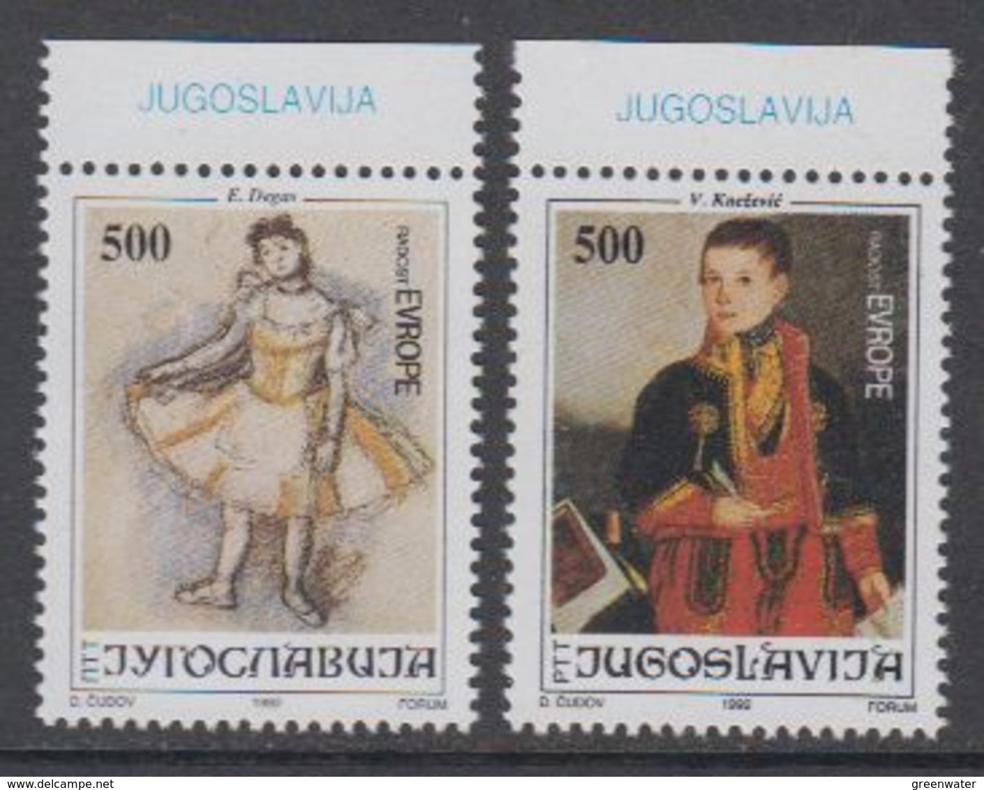 Yugoslavia 1992 Joy Of Europe 2v (+margin) ** Mnh (43392A) - Europese Gedachte