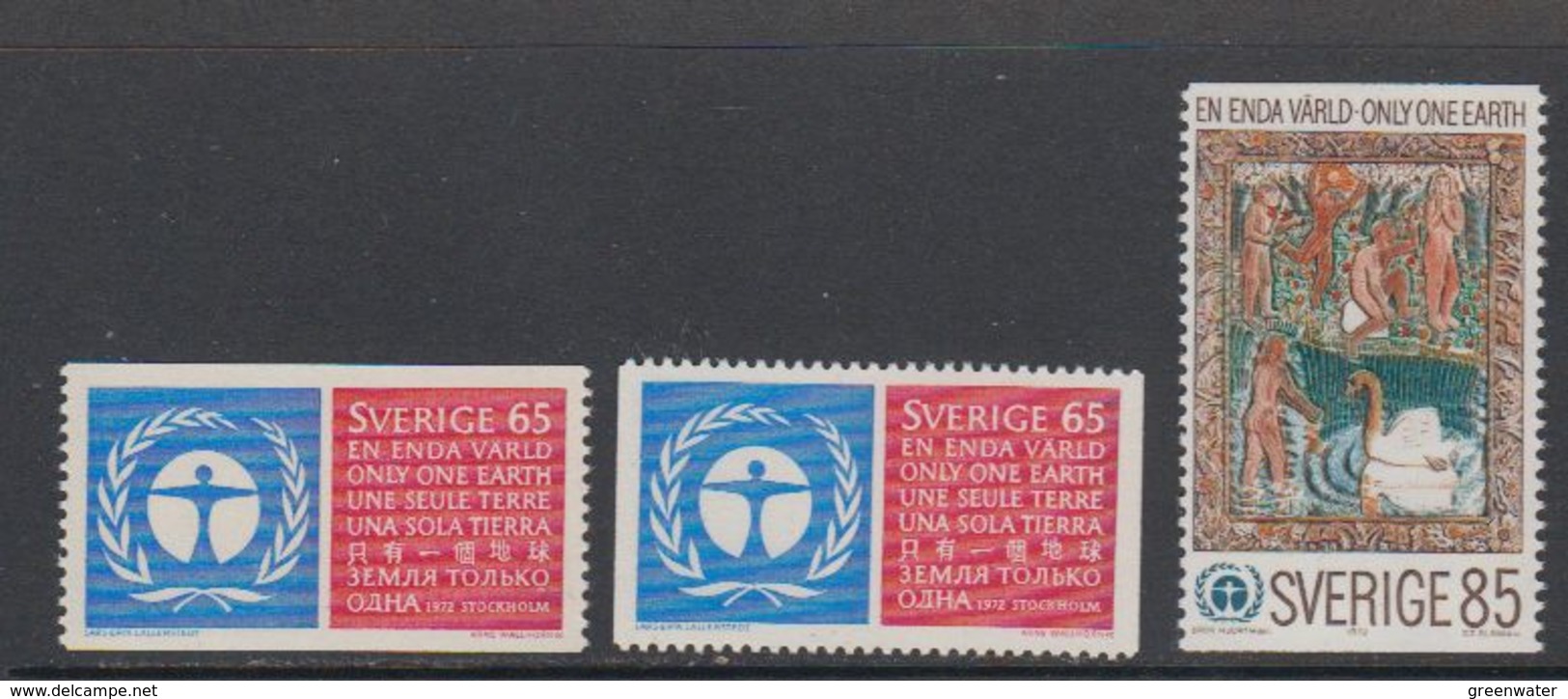 Sweden 1972 UN Environment Conference 3v ** Mnh (43394) - Ongebruikt