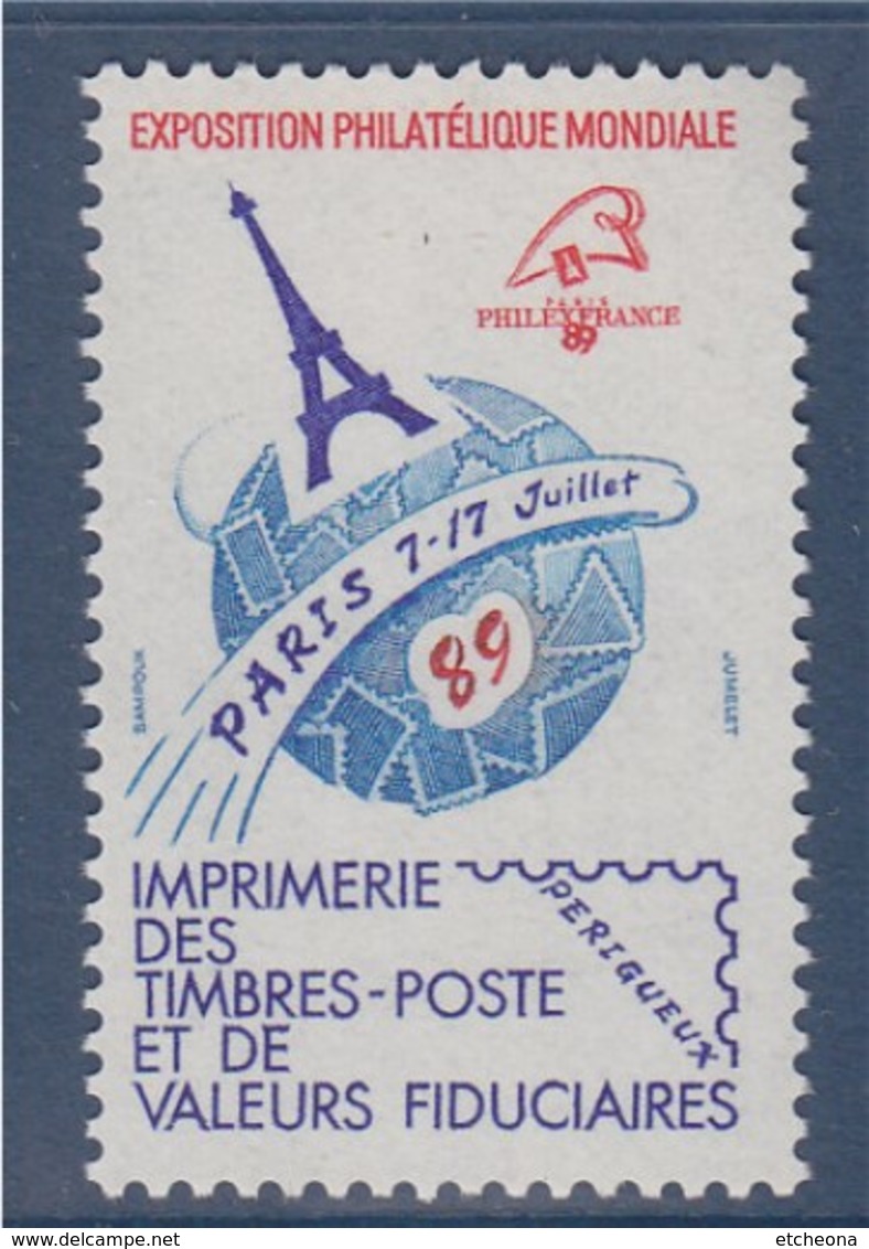 = Philexfrance Paris 89 Vignette Neuve Imprimée Sur Place N°25 - Philatelic Fairs