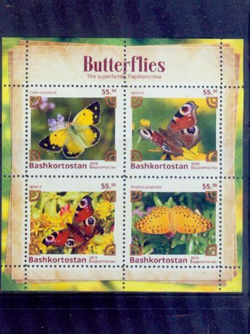 Russia-bashkortostan / 2019 Rare Butterflies Series /mnh.good Condition - Farfalle