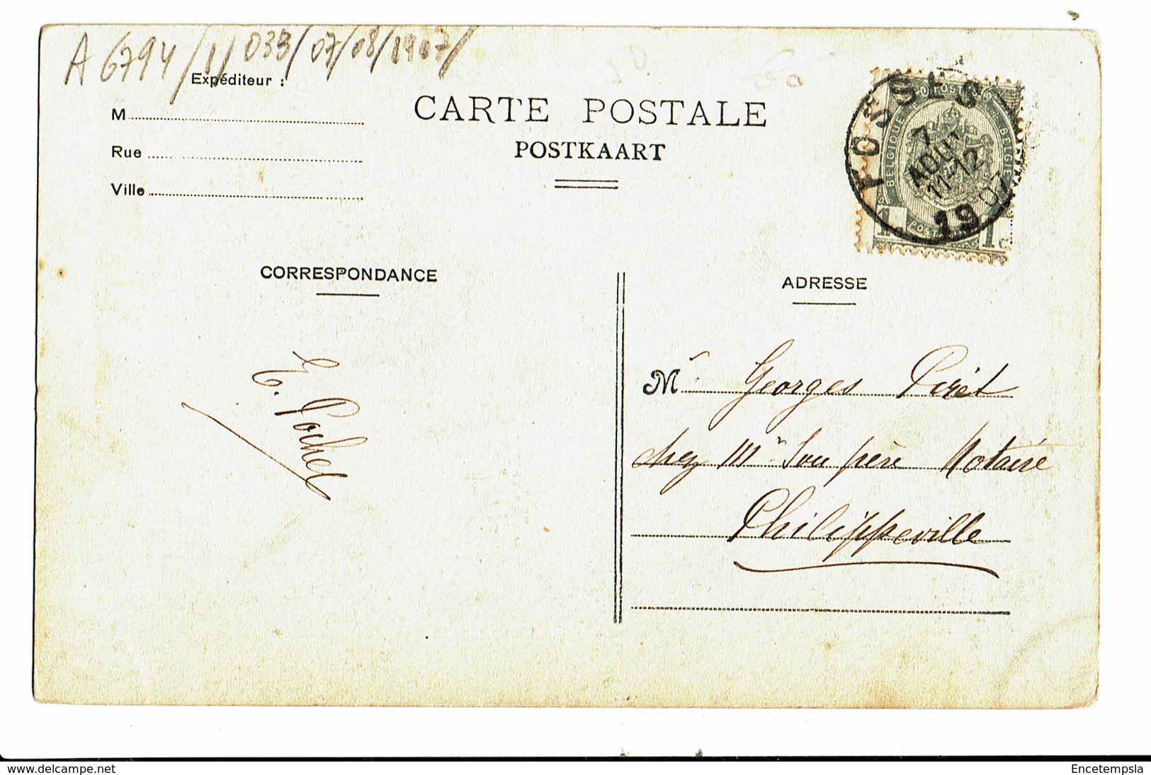 CPA - Carte Postale-Belgique- Fosses- Panneau Des Stalles De L'Eglise-1919-VM4366 - Fosses-la-Ville