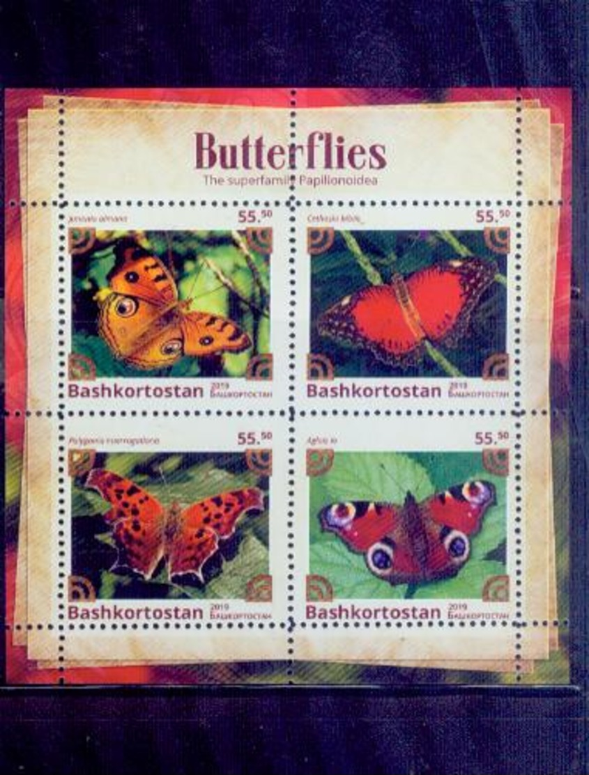 Russia-bashkortostan / 2019 Rare Butterflies Series /mnh.good Condition - Farfalle