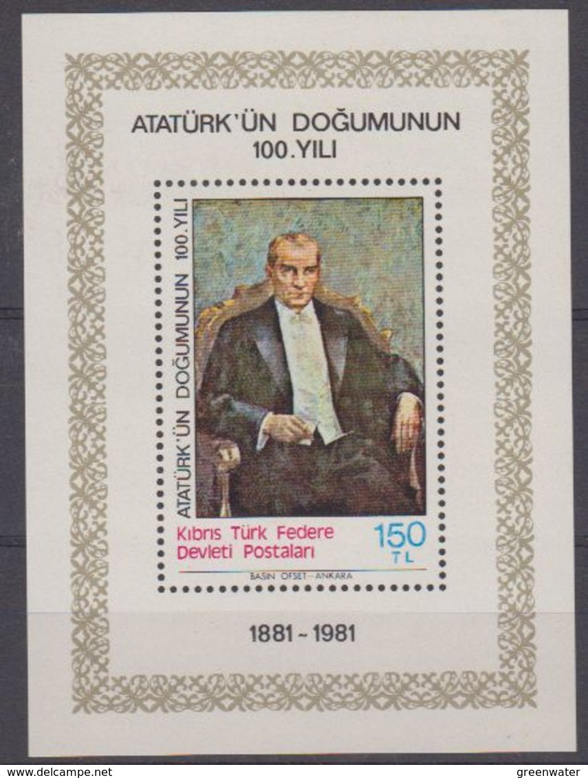 Northern Cyprus 1981 Ataturk M/s ** Mnh (43397) - Ongebruikt