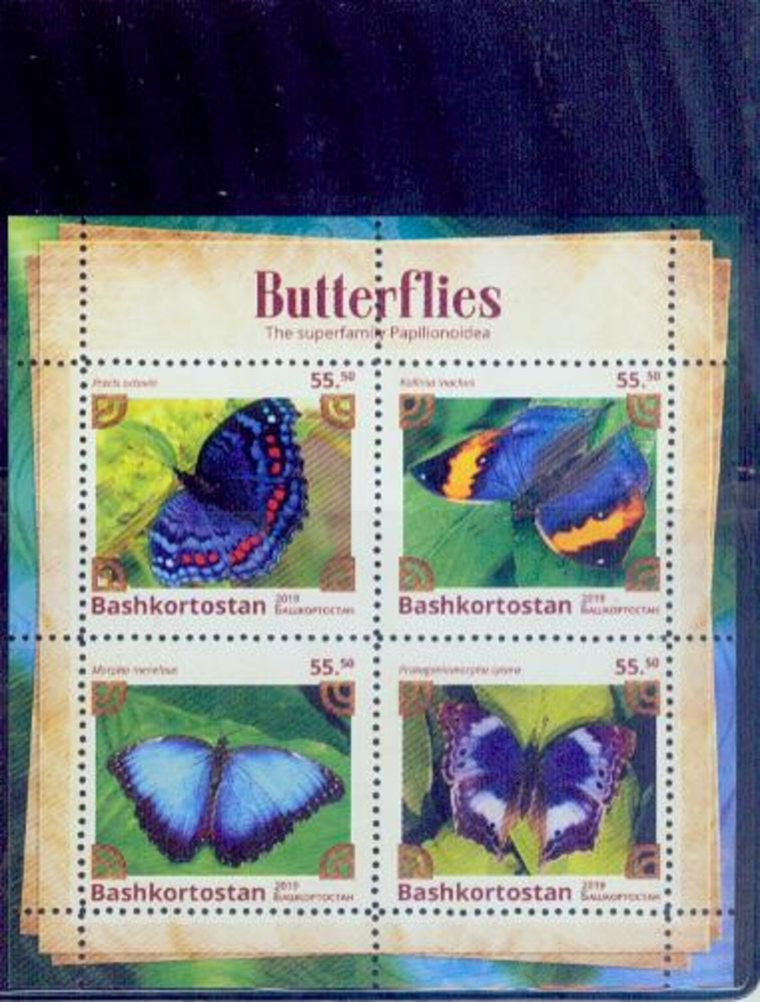 Russia-bashkortostan / 2019 Rare Butterflies Series /mnh.good Condition - Farfalle