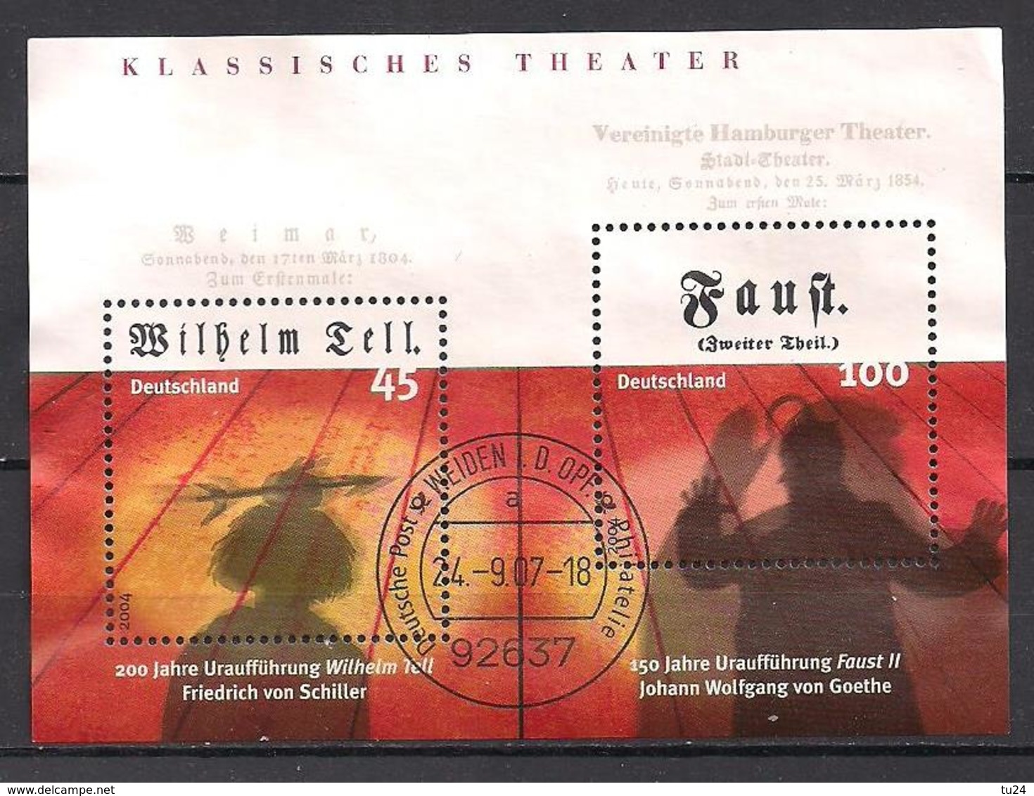 Deutschland  (2004)  Mi.Nr.  Block 65  Gest. / Used  (1bl-06.2) - 2001-2010