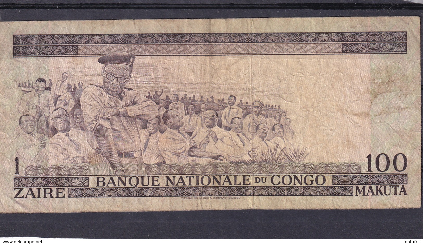 Congo Belgian  100 Makuta 1968 Vf Un Zaire  Fine - República Democrática Del Congo & Zaire