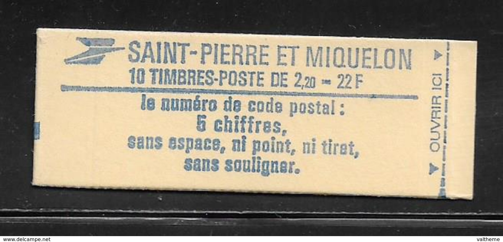 SAINT PIERRE ET MIQUELON  ( SPM - 246 )  1986  N° YVERT ET TELLIER  N° C 464a   N** - Carnets