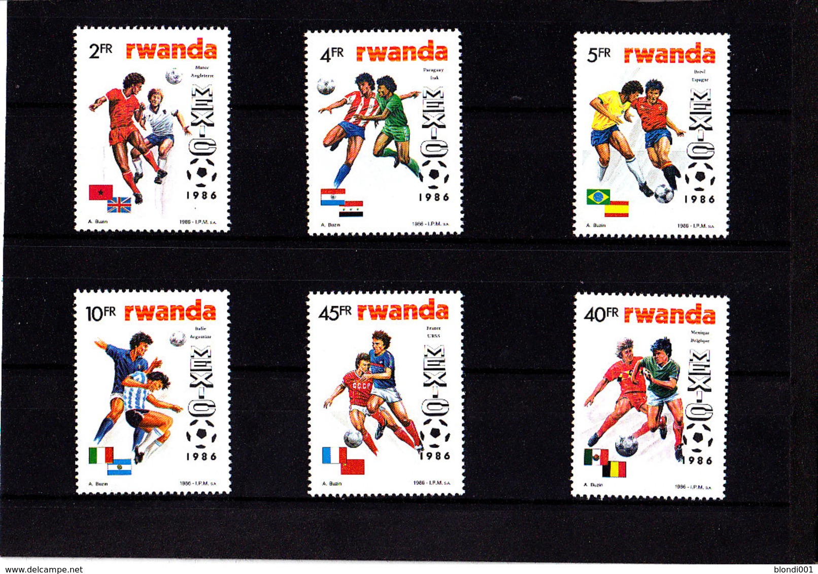 Soccer World Cup 1986 - RWANDA - Set MNH** - 1986 – Mexico