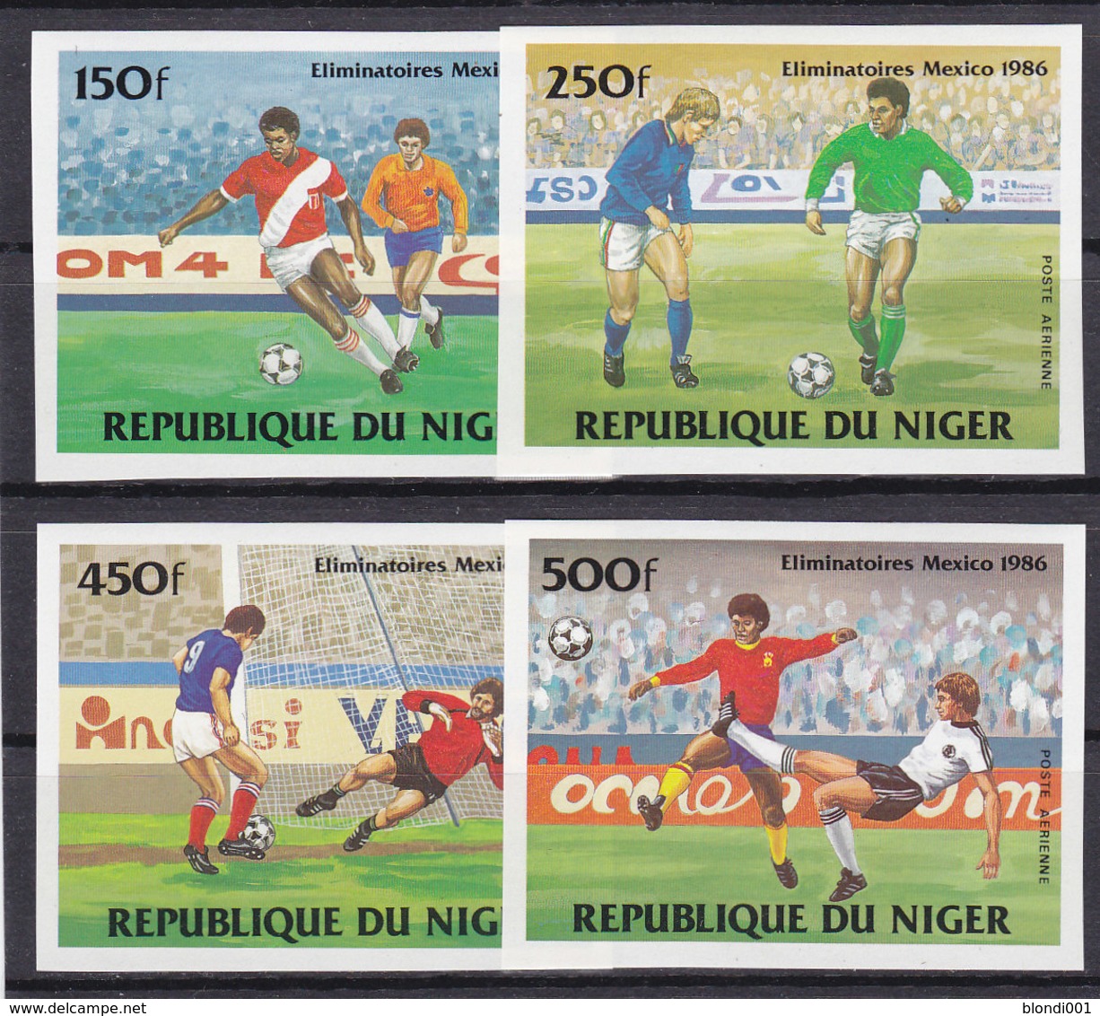 Soccer World Cup 1986 - NIGER - Set Imp. MNH** - 1986 – Messico