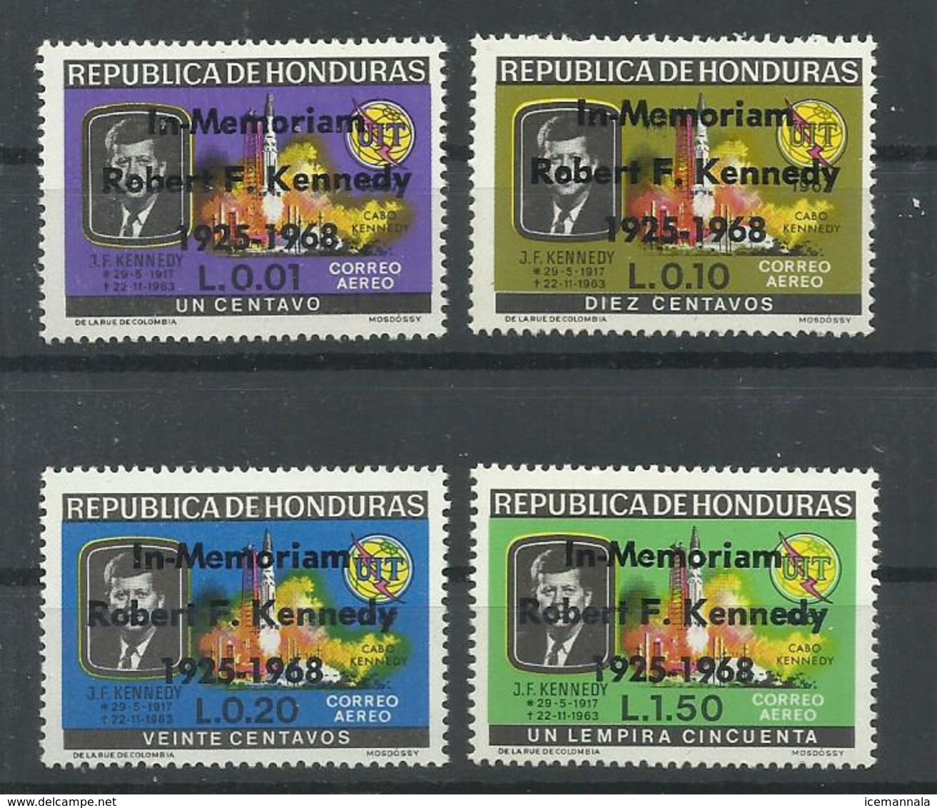 HONDURAS  YVERT AEREO  417/20     MNH  ** - Honduras