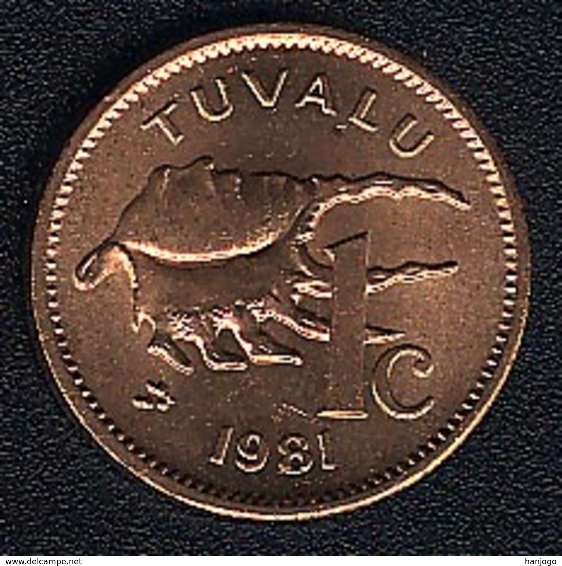 Tuvalu, 1 Cent 1981, UNC, Rare - Tuvalu