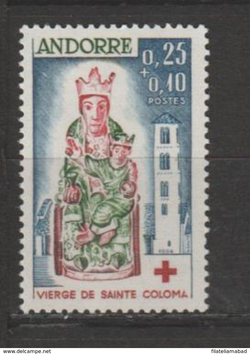 ANDORRA CORREO FRANCES . Nº 172 CRUZ ROJA 1964( S.8) - Blocs-feuillets