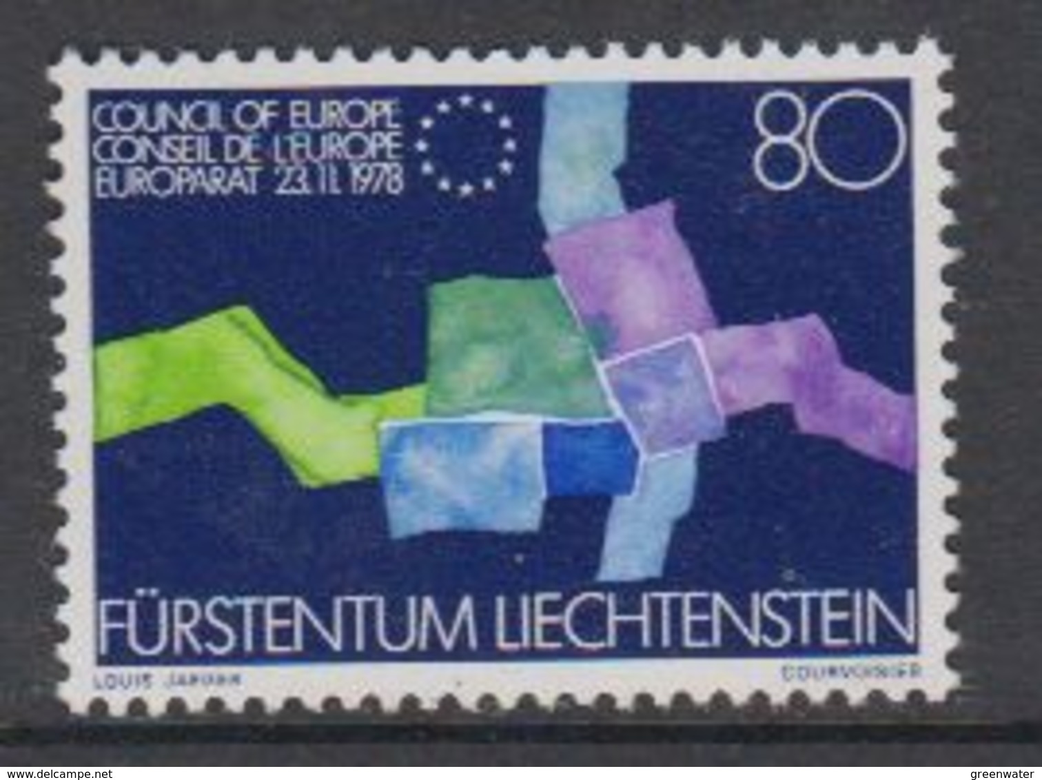 Liechtenstein 1979 Admission Council Of Europe 1v ** Mnh (43402) - Europese Gedachte