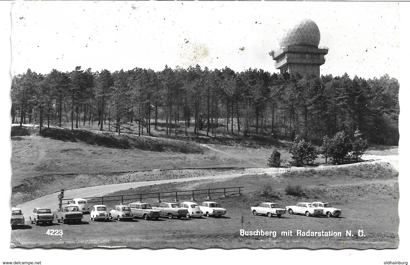 3099r: AK Radarstation Buschberg Bei Gnadendorf, Ungelaufen, Tlw. Knickrig Ca. 1950 - Mistelbach